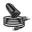 Адаптер автомобильный HOCO Micro USB кабель Farsighted dual port QC3.0 car charger set Z39 |2USB, QC3.0, 3A/18W| - миниатюра 2