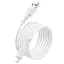Дата кабель Borofone BX116 Certain USB to Lightning 2.4A (1m) White - мініатюра 3