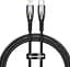 Кабель Baseus Glimmer Series Fast Charging Cable Type-C to Lightning 20W 2m CADH000101 Black - миниатюра 1