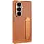 Кожаный чехол Leather Case (AAA) with stand для Samsung Galaxy Z Fold7 Tan - миниатюра 1