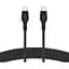 Кабель Belkin USB-C > USB-C заряджання/синхронізації 1м, 60Вт, Type-C, плетений, силіконовий, з ремі teh0013717 - мініатюра 1