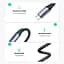 Кабель Ugreen US355 USB Type-C to USB Type-C 100W Gen2 5A з алюмінієвим корпусом та обплетенням 1 м чорний 80150 - мініатюра 5