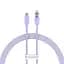 Кабель Baseus Explorer Series Fast Charging Cable with Smart Temperature Control Cable Type-C to Lightning 20W 1m CATS010205 Purpl - мініатюра 1