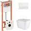 Набір Q-tap Nest 4 в 1 підвісний унітаз Tern Ultra Quiet 525x345x360 + комплект інсталяції QT17332303AW47511 - мініатюра 1