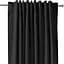Штори на кухню та в кімнату Cosas 180х250 см 2 шт чорний (Curtains_100Black_DUK_180x250) - мініатюра 2