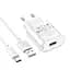 Зарядное устройство Hoco C109A USB QC 18W белый + кабель USB to Type-C - миниатюра 3
