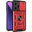 Чехол Ummi Camshield Serge Ring для Xiaomi Redmi Note 13 Pro+ Красный / Red - миниатюра 1