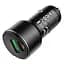Адаптер автомобильный HOCO Light road dual port digital display car charger Z42 - миниатюра 3