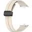 Ремешок DK для Xiaomi Mi Band 8 Pro Silicone Sport Magnetic (017766) (ivory / black) - миниатюра 1