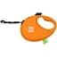 Повідець-рулетка для собак Waudog R-leash з контейнером для пакетів, світловідбивна стрічка, М до 20 кг, 5 м помаранчевий - мініатюра 3