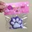Сквіш антістрес UFT Squish Cat Paw Fluffy 6 Пухнаста лапка Purple - мініатюра 2