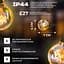 Ретро-гірлянда вулична GarlandoPro 50 LED G40 довжина 15 м, жовтий (G4050L) - мініатюра 4