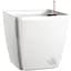 Вазон Plastkon Quadrato Flower Lover с системой автополива 25x25x24 см глянцевый белый - миниатюра 1