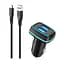 Автомобільний зарядний пристрій SkyDolphin SZ18V (2USB, 3.4A) Black + кабель microUSB (AZP-000101) - мініатюра 2