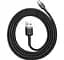 Кабель Baseus Cafule Cable USB for Micro 2.4 A 1 м Gray Black (CAMKLF-BG1) - мініатюра 2