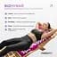 Масажний килимок Easyfit з подушкою (аплікатор Кузнєцова) Фіолетовий з білим (EF-2709-VW) - мініатюра 5