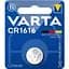 Батарейка Varta CR 1616 Bli 1 Lithium, 1 шт. (6616101401) - мініатюра 1