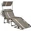 Шезлонг KingCamp Magnolia B10 Plus Grey/White - миниатюра 2