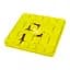 Килимок для пошуку корму Waudog Silicone 205х205х17 мм жовтий - мініатюра 4