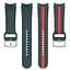 Браслет D2 для Samsung Galaxy Watch 5 - темно-зелено-красный ширина крепления 20мм силикон Watchbands (W17-2WB12312664) - миниатюра 5