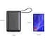 Батарея універсальна Swissten 20000mAh SPACE 22/5W PD QC w/built-in cables USB-C/LIGHTNING Silver (8595217490598) - мініатюра 3
