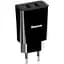 Сетевое зарядное устройство для Baseus Speed ​​Xiaomini 2USB 2.1A + Cable Lightning TZCCFS-R01 Black - миниатюра 1