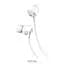 Проводные наушники вакуумные с микрофоном белые 1,2 м 3.5mm Hoco M60 Perfect Sound Universal - миниатюра 2