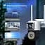 IP-камера уличная с аккумулятором и двойным объективом XON SmartCam Wi-Fi 8000mAh Solar 1080P (KCBSW22VW 3732) Белая - миниатюра 7