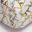 Простынь на резинке Moon&Star Modern Marble Бязь Gold Люкс 120х190х25 см - миниатюра 1