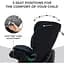 Автокрісло Kinderkraft Oneto3 i-Size Graphite Black чорне (00-00305212) - мініатюра 10