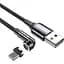 Кабель Essager Universal 540 Ratate 3A Magnetic USB Charging Cable Lightning 1 м Сірий (EXCCXL-WX0G) - мініатюра 1