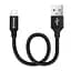 Дата кабель USB 2.0 AM to Lightning 0.25m black ColorWay (CW-CBUL048-BK) - мініатюра 1
