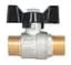 Кран кульовий Thermo Alliance Base 1/2" ЗЗ прямий, PN40, метелик SD606W15 - мініатюра 4