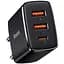 Мережевий зарядний пристрій Baseus Compact Quick Charger 2U+C 30W Black (CCXJ-E01) [73372] - мініатюра 1
