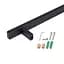 Душова стійка з тримачем універсальна Qtap Lepit 705 мм прямокутна QTLEP82103NB Black Matt Чорний матовий - мініатюра 4