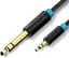Кабель Vention 3.5mm TRS Male to 6.35mm Male Audio Cable 2M Black (BABBH) - мініатюра 1