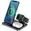 Бездротовий зарядний пристрій Hoco Wisdom 3-in-1 Wireless Fast Charger CW33 Black [62740] - мініатюра 1