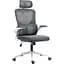 Офісне крісло GT Racer X-5728 White/Gray [125606] - мініатюра 1