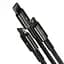 Кабель Baseus Tungsten Gold Oneforthree Fast Charging Data Cable USB to M + L + C 3.5A 1.5 м Bl - миниатюра 2
