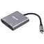 Перехідник 2 в 1 Type-C to 2 HDMI grey - мініатюра 1
