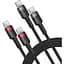 Кабель Baseus Cafule Charging Type-C to Type-C 100W 2m 2pcs Black (P10318306003-01) [141247] - мініатюра 2