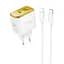Зарядное устройство Hoco CS42A USB/ Type-C PD 30W QC белый + кабель Type-C to Lightning - миниатюра 3