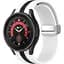Ремінець для Samsung Galaxy Watch 7 - біло-чорний ширина кріплення 20мм силікон Watchbands Cls-line (W48-3WB47150178) - мініатюра 1