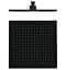 Верхний душ GRB Hydro Black 05020031, Черный - миниатюра 1