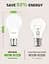 Лампочка Lepro Dimmable Bayonet, 60 Вт эквивалент, теплый белый 2700 K, 7W 800 лампы Bayonet, BC A60 GLS - миниатюра 3