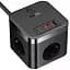 Мережевий зарядний пристрій Baseus Power Combo Cube Power Strip 3AC+2USB+2Type-C 30W 1.5m  E00066400117-00 Black - мініатюра 3