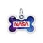 Адресник для собак і котів Waudog Smart ID з QR паспортом, NASA21, L, 40х28 мм - мініатюра 2