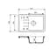 Кухонна мийка Adamant Slim 615x430x200 terra 000008516, Тера - мініатюра 2