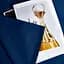 Простирадло Moon&Star Deep Blue Satin Premium Gold Люкс 150х220 см (MS-860000231) - мініатюра 3