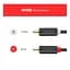 Кабель мультимедийный 2xRCA M to 2xRCA M 3.0m AV104 black Ugreen (10519) - миниатюра 9